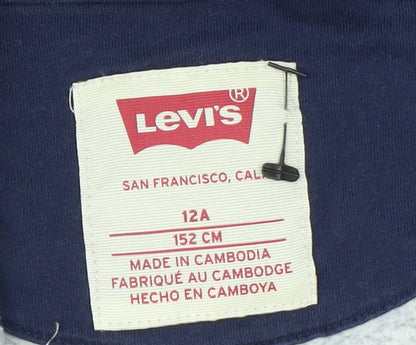 Boys UK Size 12 Years Levi's Blue Full Zip Hoodie