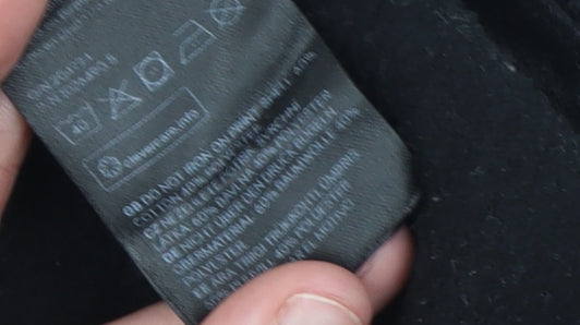 H&M Women’s Black Oversized Crew Neck Graphic Sweatshirt Size L