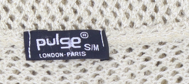 Womens UK Size S Pulse Beige Cardigan Jumper