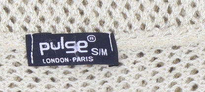 Womens UK Size S Pulse Beige Cardigan Jumper
