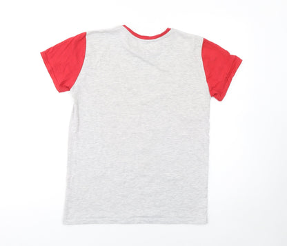 Boys UK Size 10-11 Years Liverpool Football Club Grey Basic T-Shirt