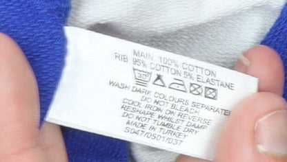 Womens UK Size 8 Select Blue Pullover Hoodie