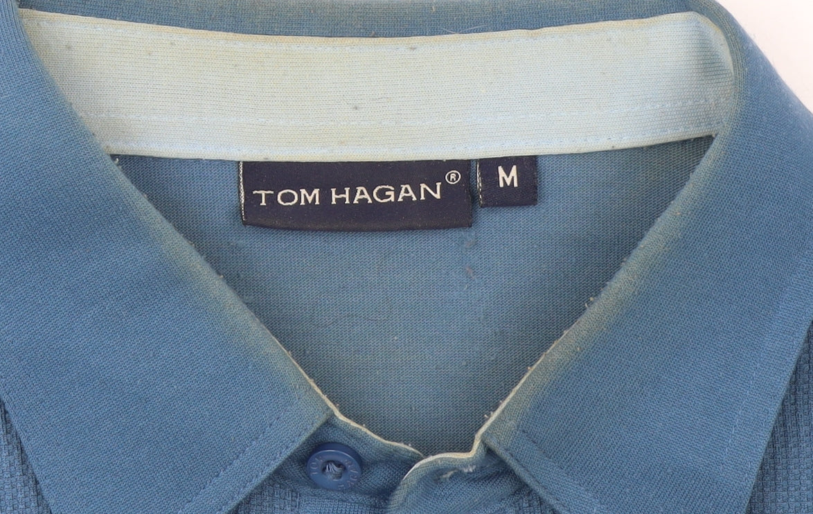 Mens UK Size M Tom Hagan Polyester Blend Polo Shirt
