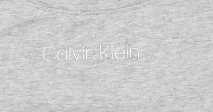 Calvin Klein Womens Grey Cotton Jersey T-Shirt Nightshirt XS