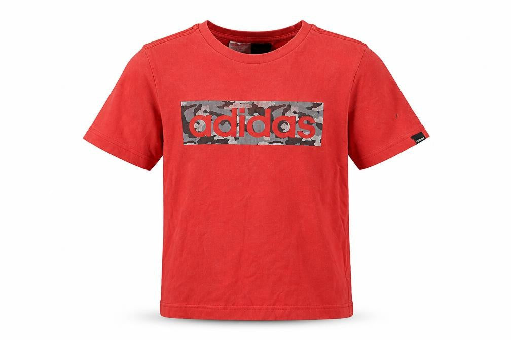 Boys UK Size 11-12 Years adidas Red Basic T-Shirt