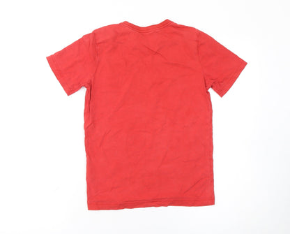 Boys UK Size 11-12 Years adidas Red Basic T-Shirt