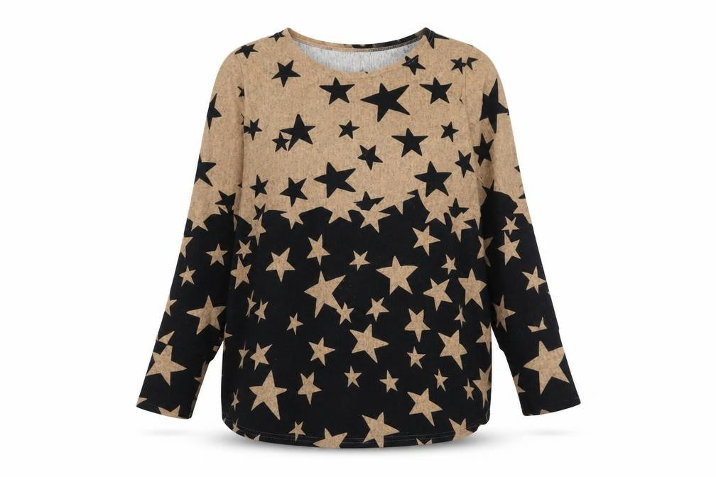 Womens UK Size 12 Apricot Black Pullover Jumper