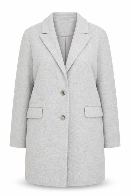 Womens UK Size 16 Primark Grey Overcoat
