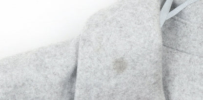 Primark Women Grey Mid-Length Polyester Overcoat Size 16