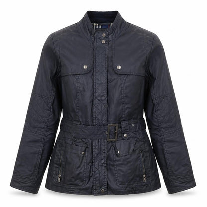 Womens UK Size 14 Duchamp Blue Biker Coat