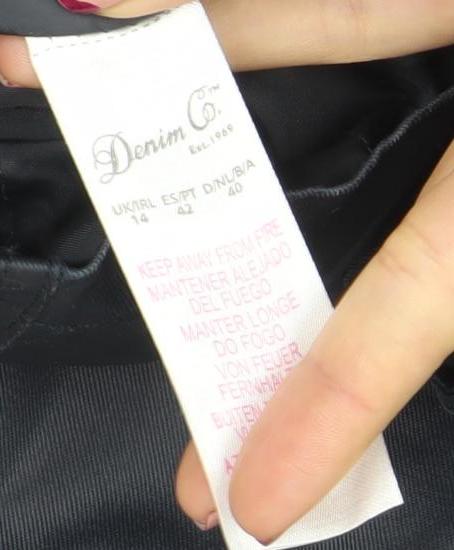 Womens UK Size 14 Duchamp Blue Biker Coat
