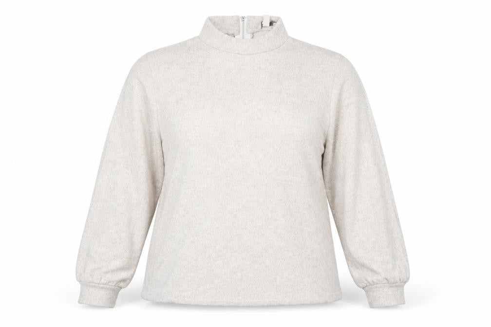 Womens UK Size 14 Oasis Beige Full Zip Jumper