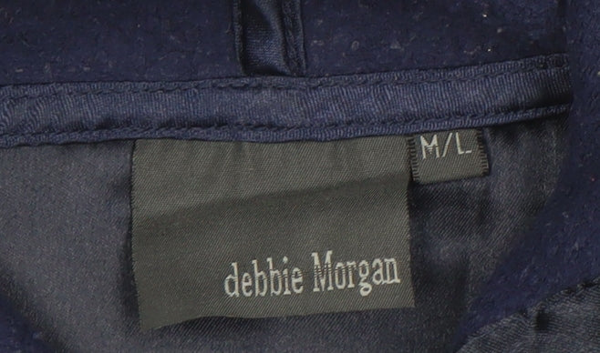 Womens UK Size M/L Debbie Morgan Blue Pullover Hoodie