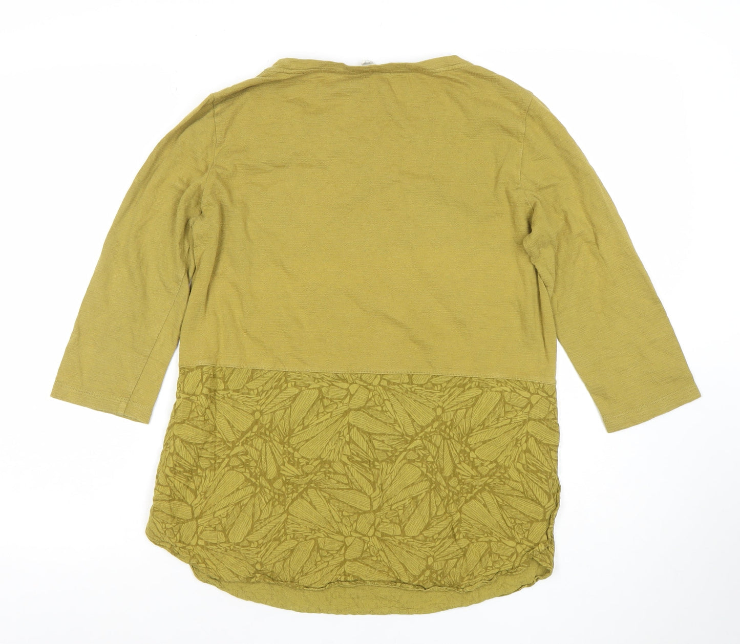 Womens UK Size 10 White Stuff Green Basic T-Shirt