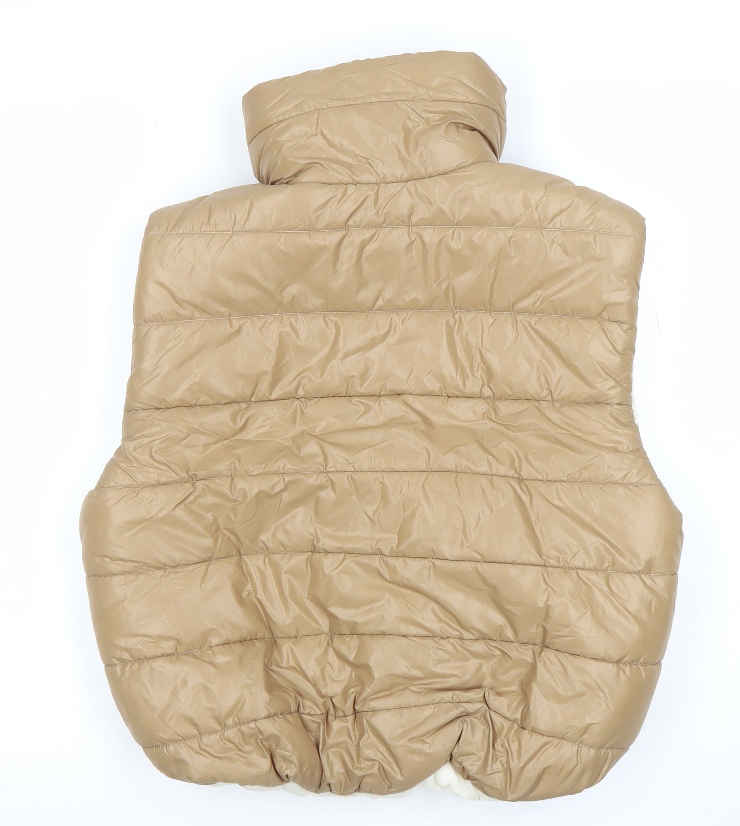 Womens UK Size 10 Asaw It First Beige Puffer Jacket