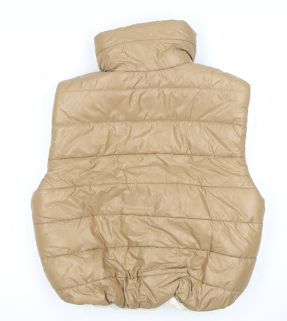 Womens UK Size 10 Asaw It First Beige Puffer Jacket