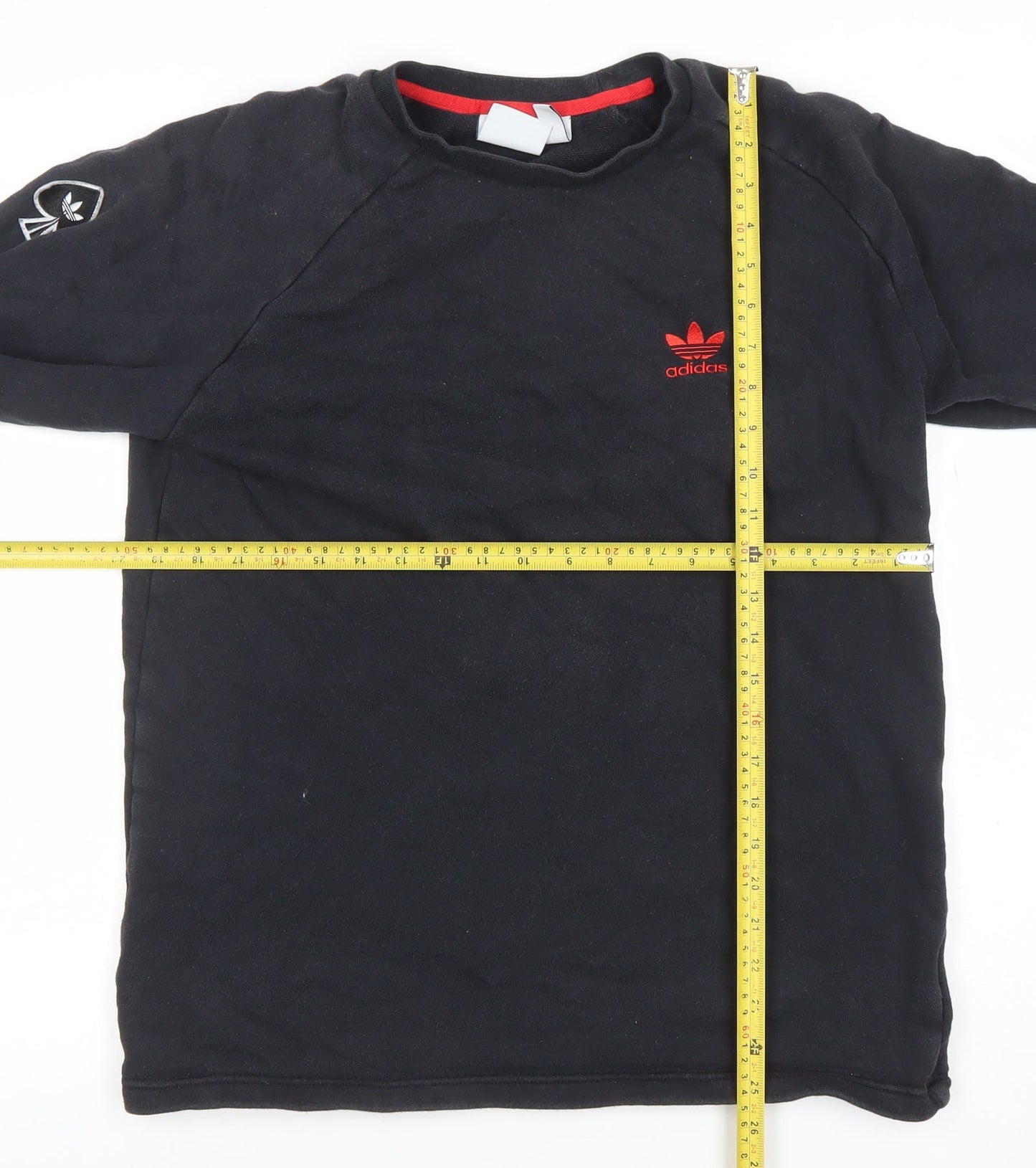 adidas Men's Black Crew Neck Pullover Sweatshirt Size M