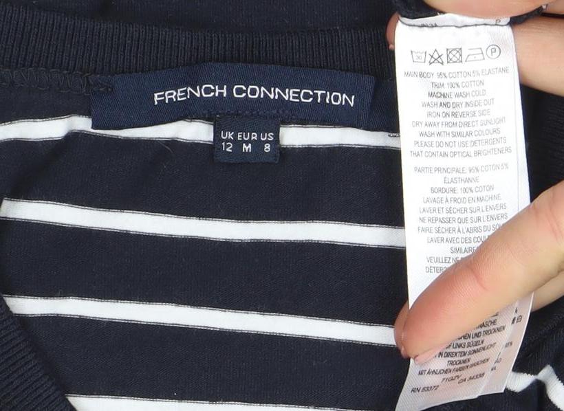 Womens UK Size 12 French Connection T-Shirt Dress