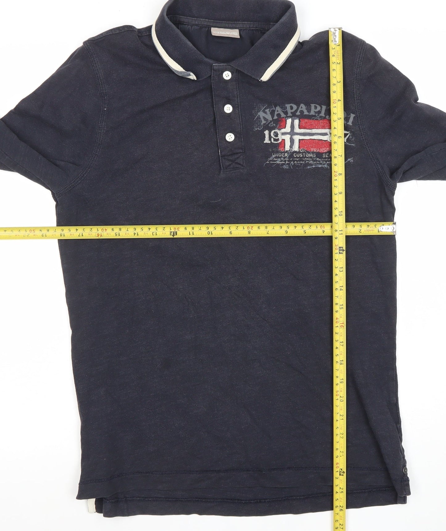Mens UK Size S Napapijri 100% Cotton Polo Shirt