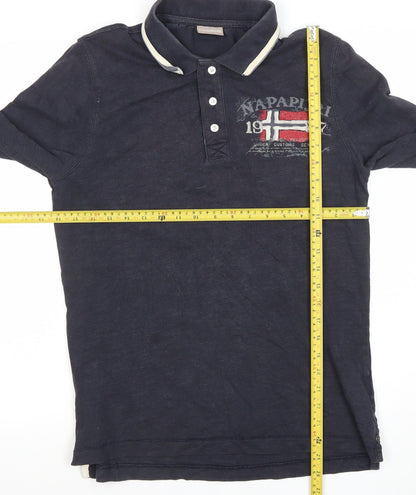 Mens UK Size S Napapijri 100% Cotton Polo Shirt
