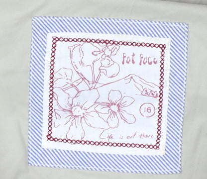 Fat Face Women's Beige Puffer Gilet Size 16 Hooded Down Waistcoat