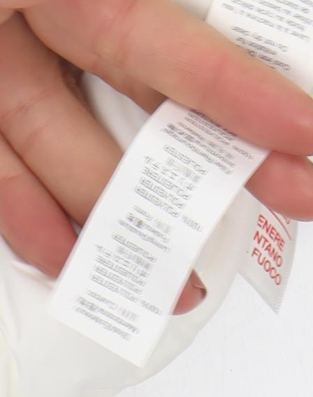 Gap Kids Girls Ivory Puffer Hooded Gilet 10-11 Years Faux Fur Trim Zip Waistcoat