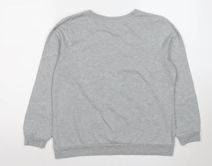 Womens UK Size 14 Papaya Grey Pullover Sweatshirt