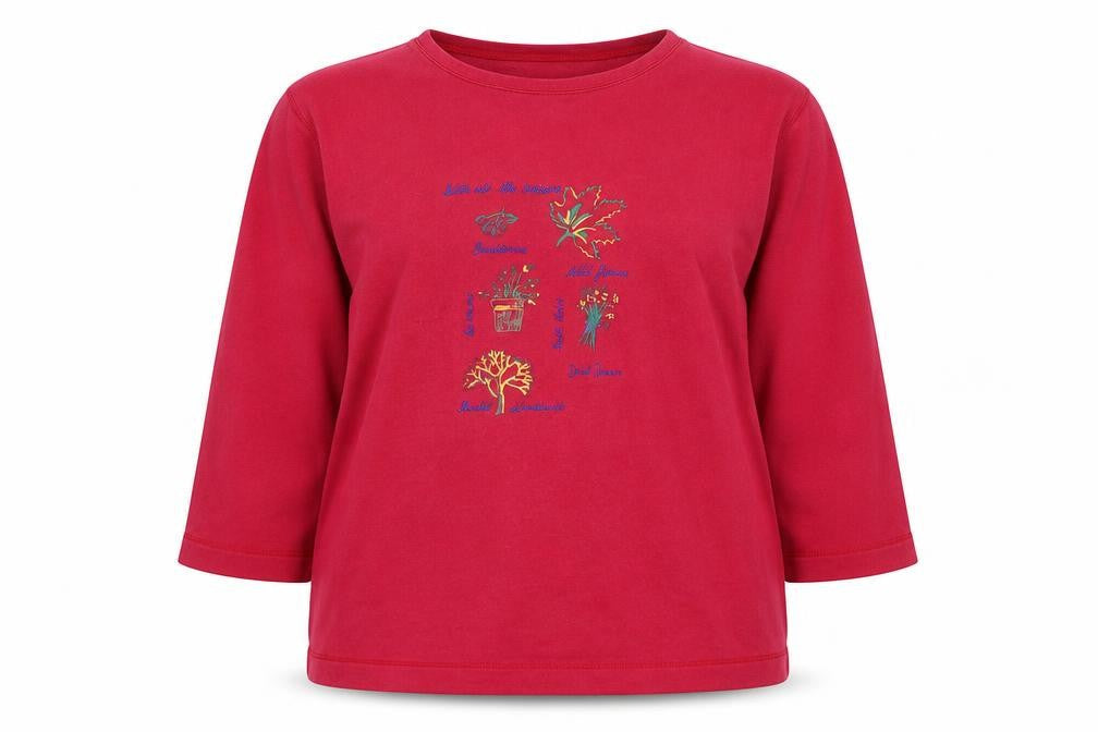 Womens UK Size 20 Casualwear Red Pullover Sweatshirt