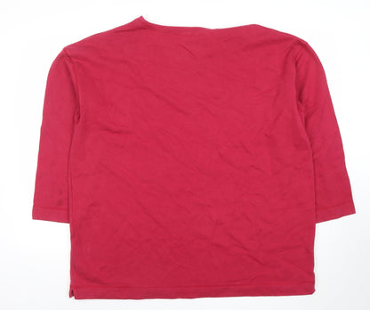 Womens UK Size 20 Casualwear Red Pullover Sweatshirt