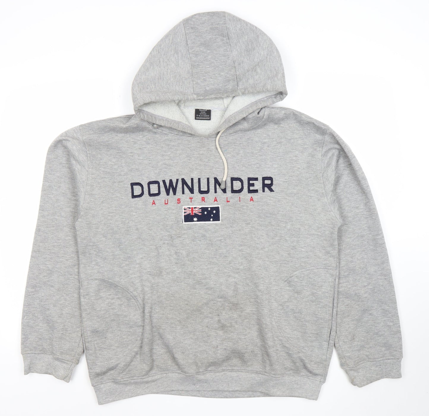 Mens UK Size S Samsousan Grey Pullover Hoodie