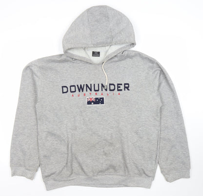 Mens UK Size S Samsousan Grey Pullover Hoodie