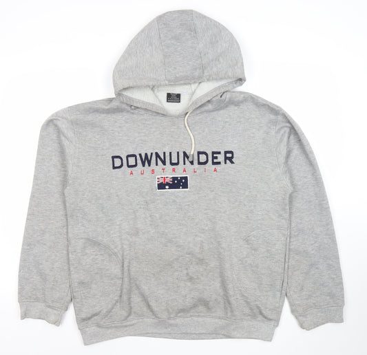 Mens UK Size S Samsousan Grey Pullover Hoodie