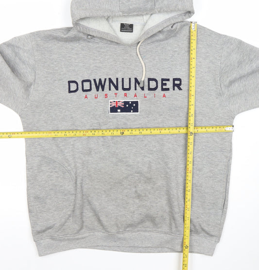 Mens UK Size S Samsousan Grey Pullover Hoodie