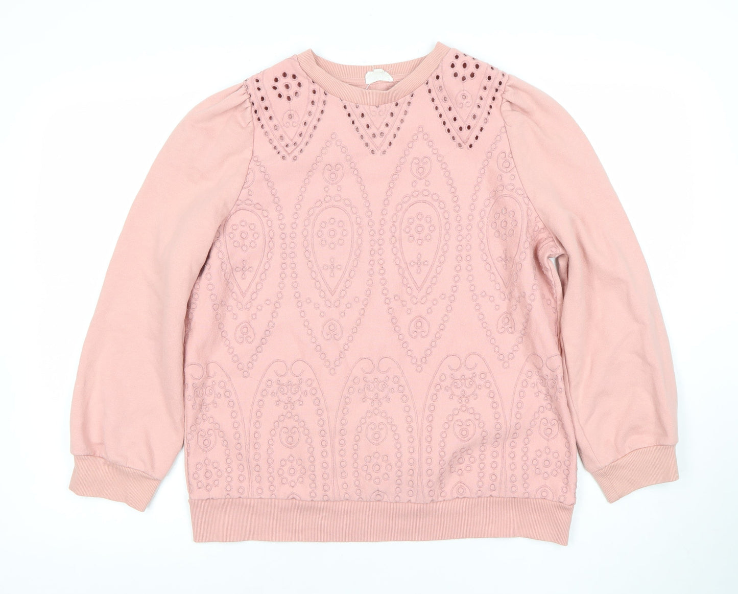 Teens UK Size 7-8 Palmer Pink Pullover Sweatshirt