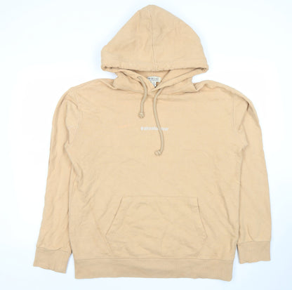 Womens UK Size M WHO.A.U Beige Pullover Hoodie