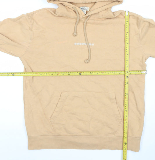 Womens UK Size M WHO.A.U Beige Pullover Hoodie