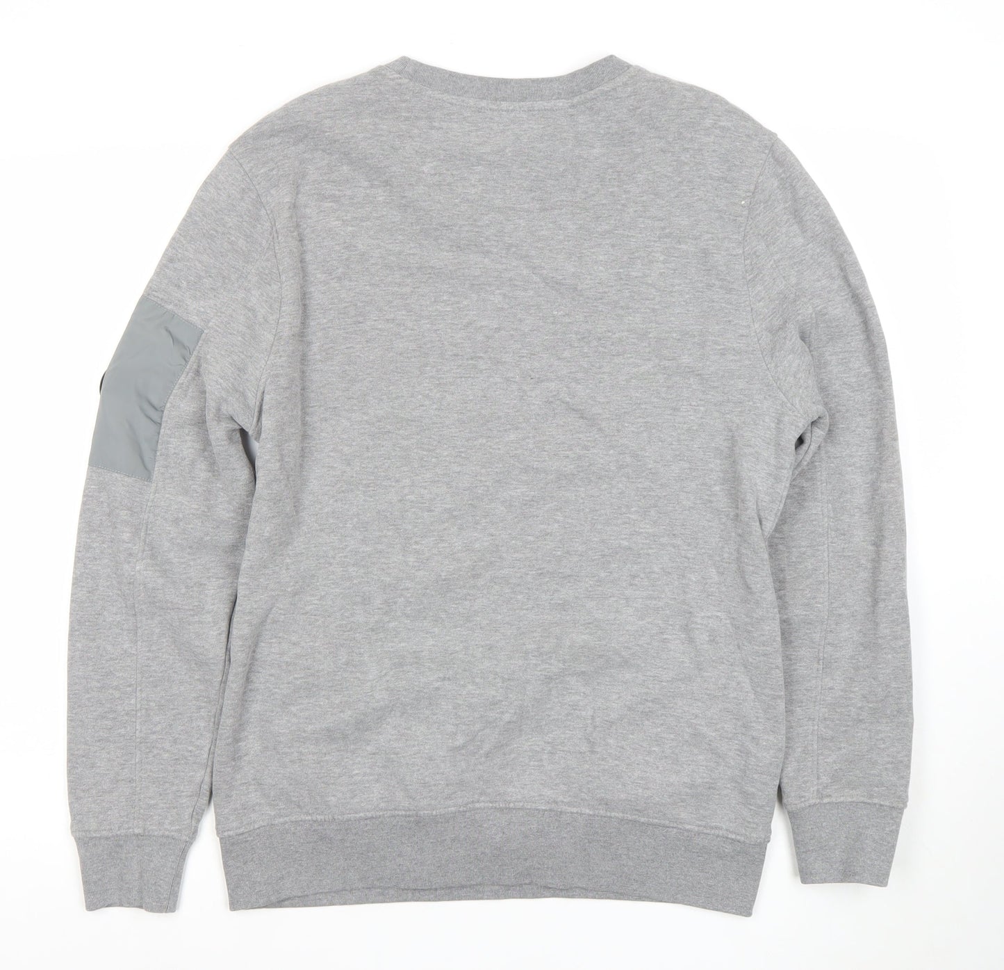 Mens UK Size L Firetrap Grey Pullover Sweatshirt