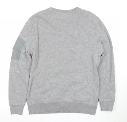 Mens UK Size L Firetrap Grey Pullover Sweatshirt