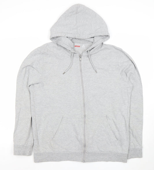 Mens UK Size M Topman Grey Full Zip Hoodie
