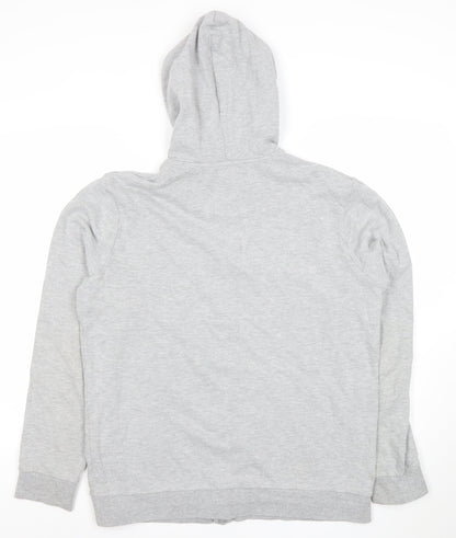 Mens UK Size M Topman Grey Full Zip Hoodie