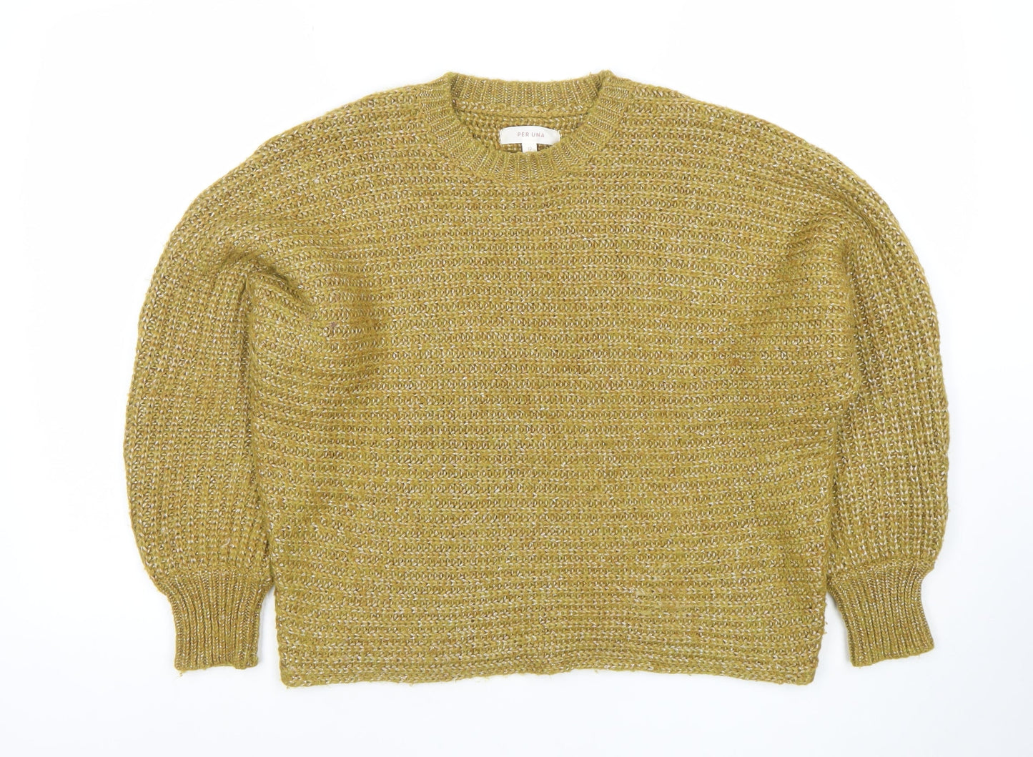 Womens UK Size 12 Marks and Spencer Green Pullover Jumper