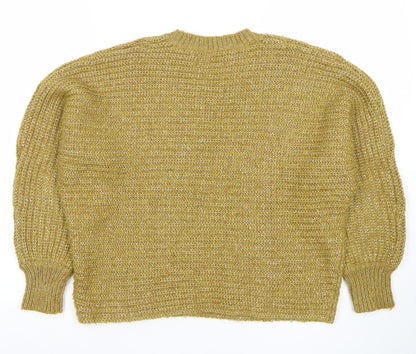 Womens UK Size 12 Marks and Spencer Green Pullover Jumper
