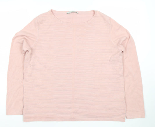 Womens UK Size 12 Betty Barclay Pink Pullover Jumper