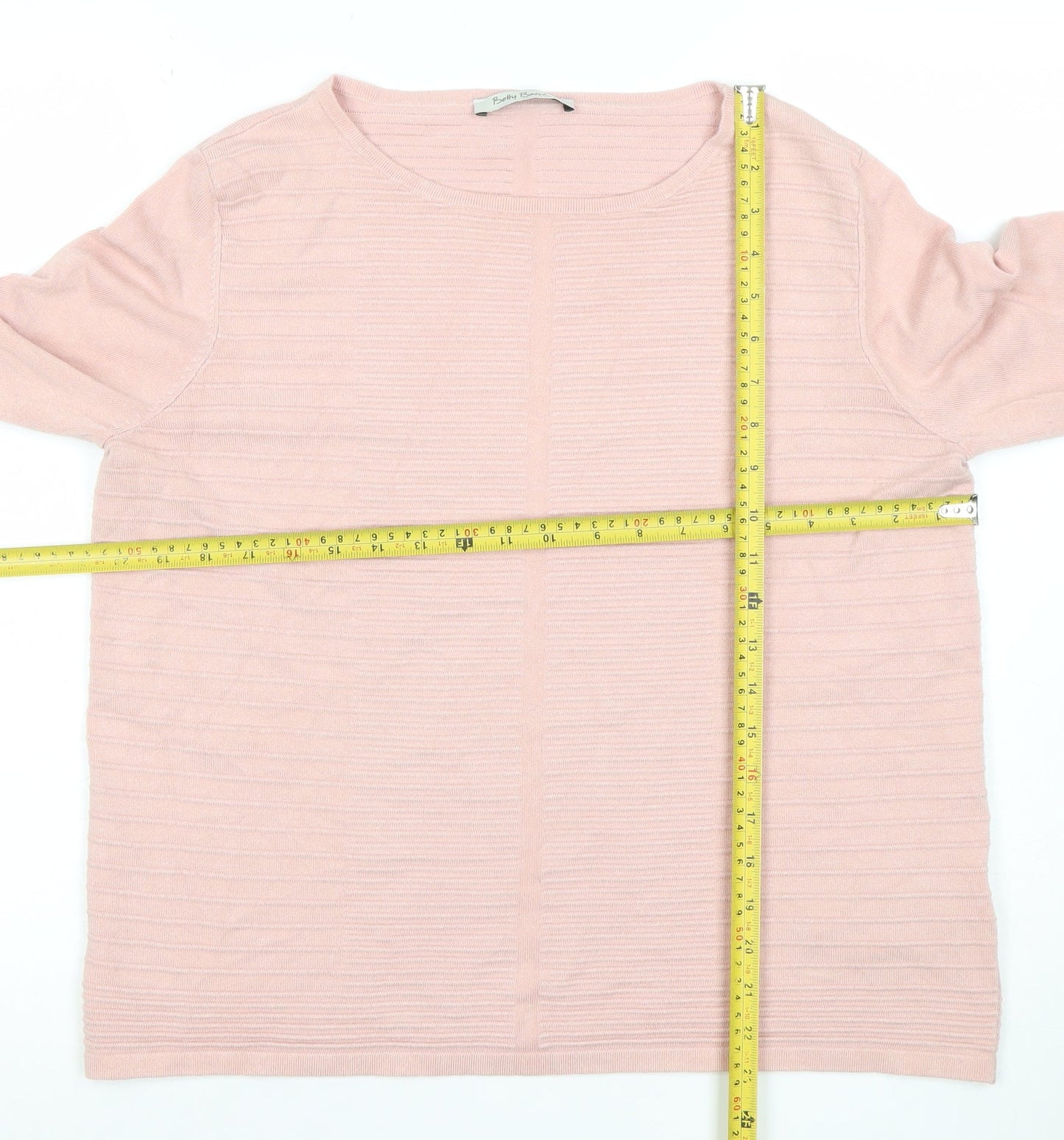 Womens UK Size 12 Betty Barclay Pink Pullover Jumper