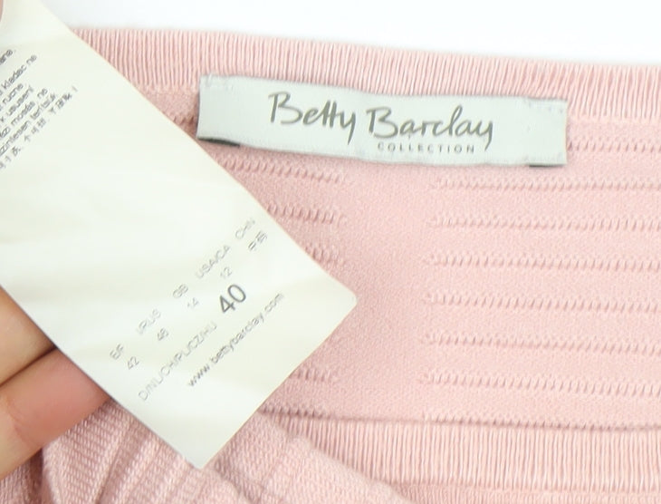 Womens UK Size 12 Betty Barclay Pink Pullover Jumper