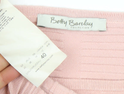 Womens UK Size 12 Betty Barclay Pink Pullover Jumper