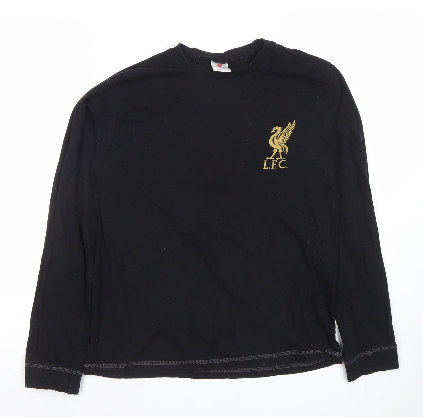 Teens UK Size L Pyjamas.com Black Basic T-Shirt