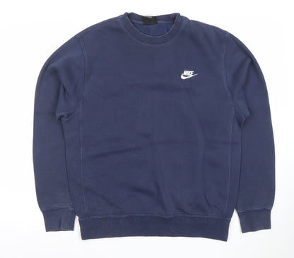 Mens UK Size S Nike Blue Pullover Sweatshirt