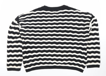 Womens UK Size M Primark Black Pullover Jumper