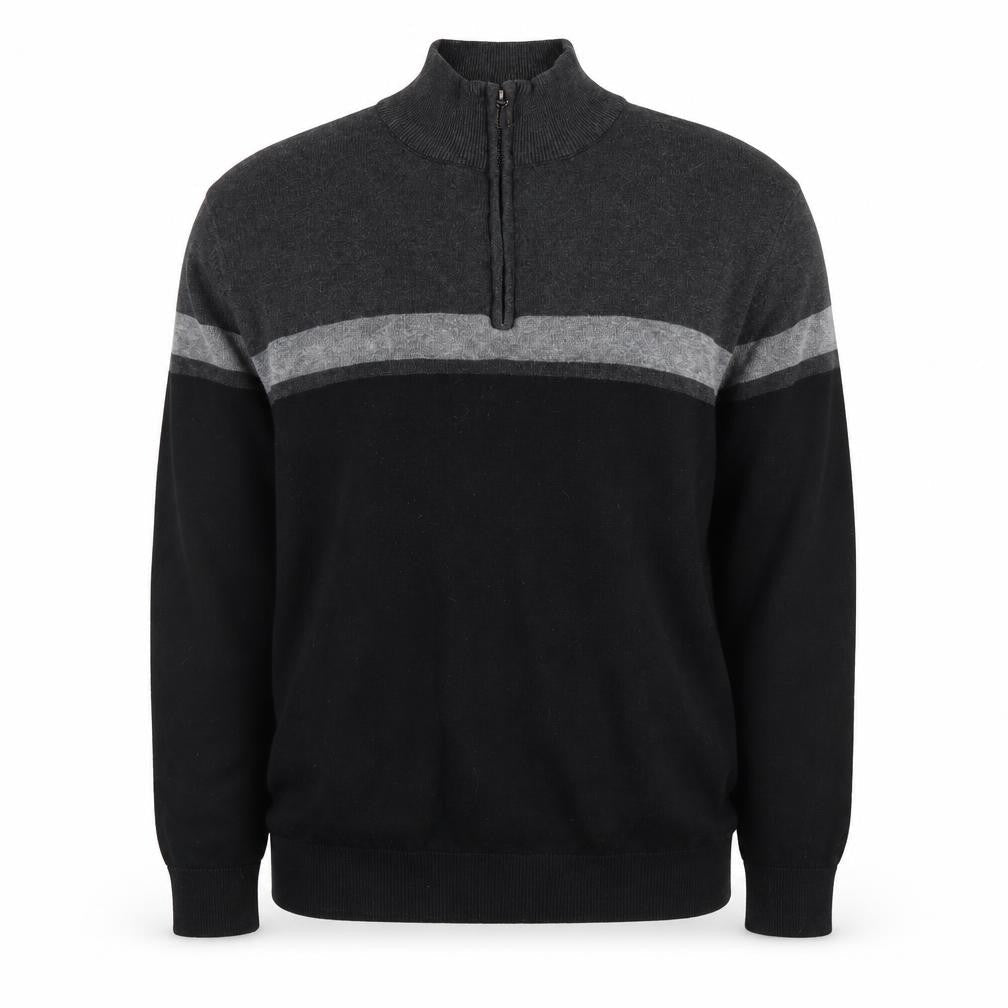 Mens UK Size M TU Black Full Zip Jumper